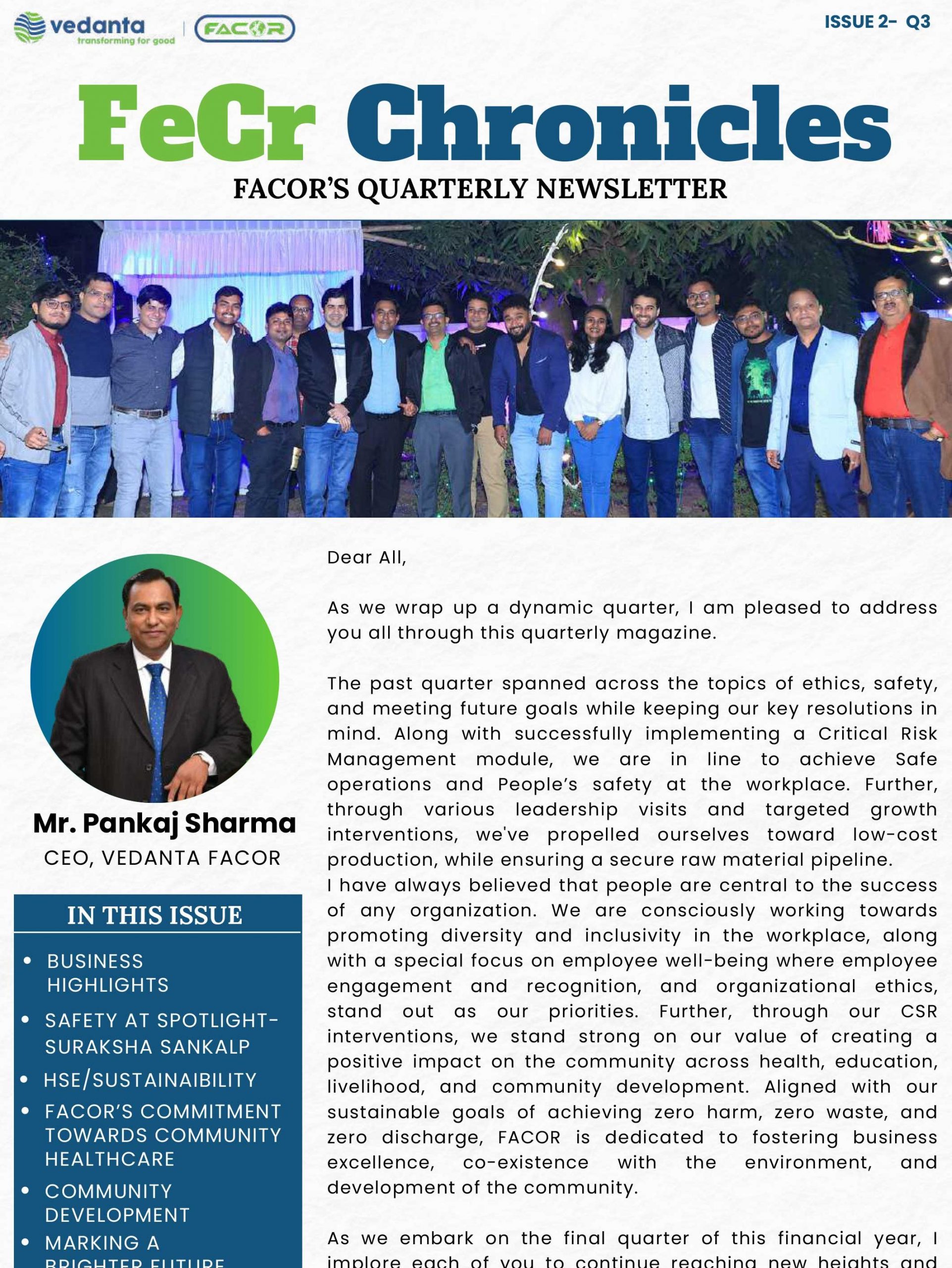 FeCr Chronicles- FACOR Quarterly Newsletter- Quarter 3