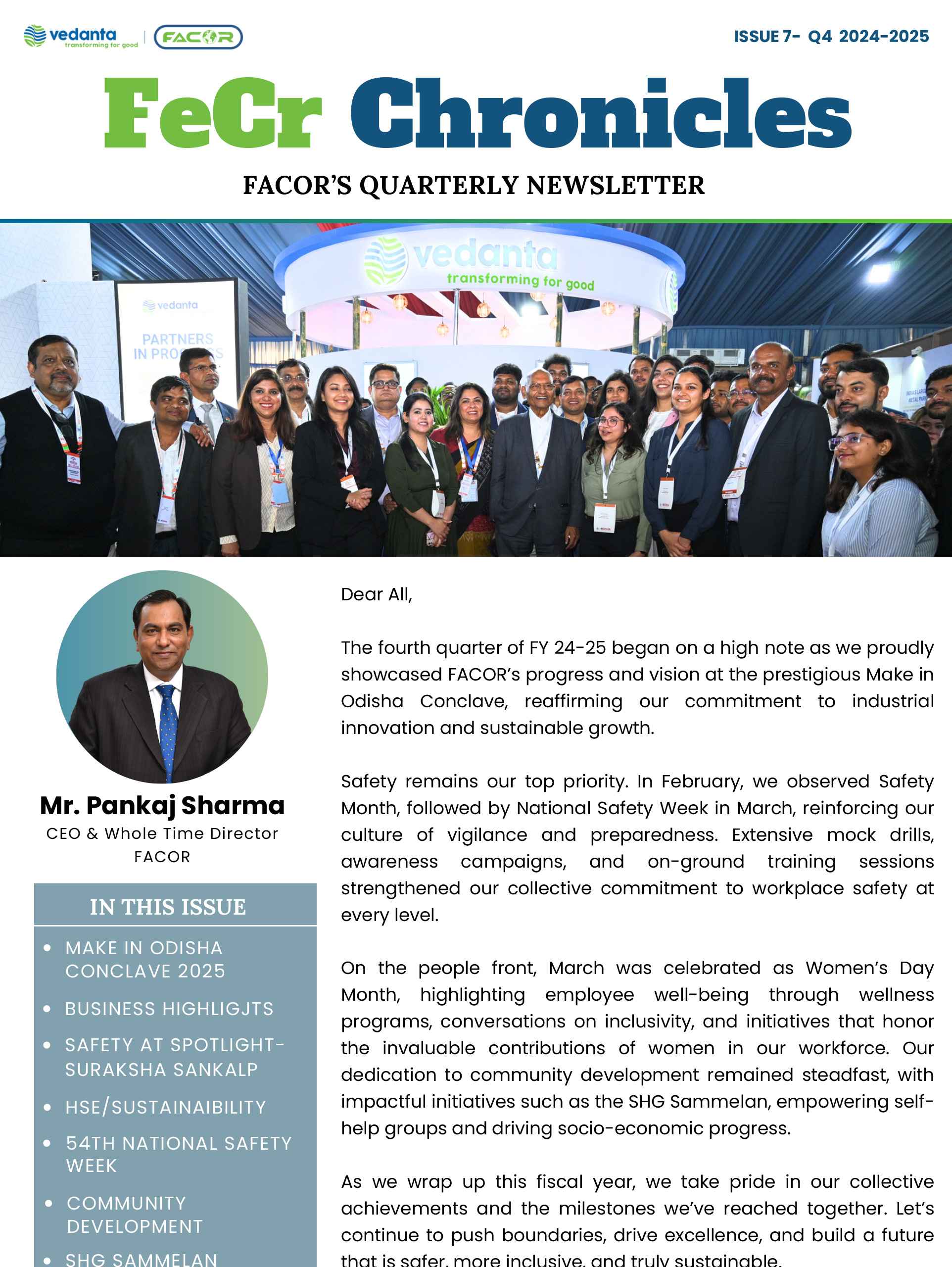FeCr Chronicles- FACOR Quarterly Newsletter- Quarter 4 2024-25
