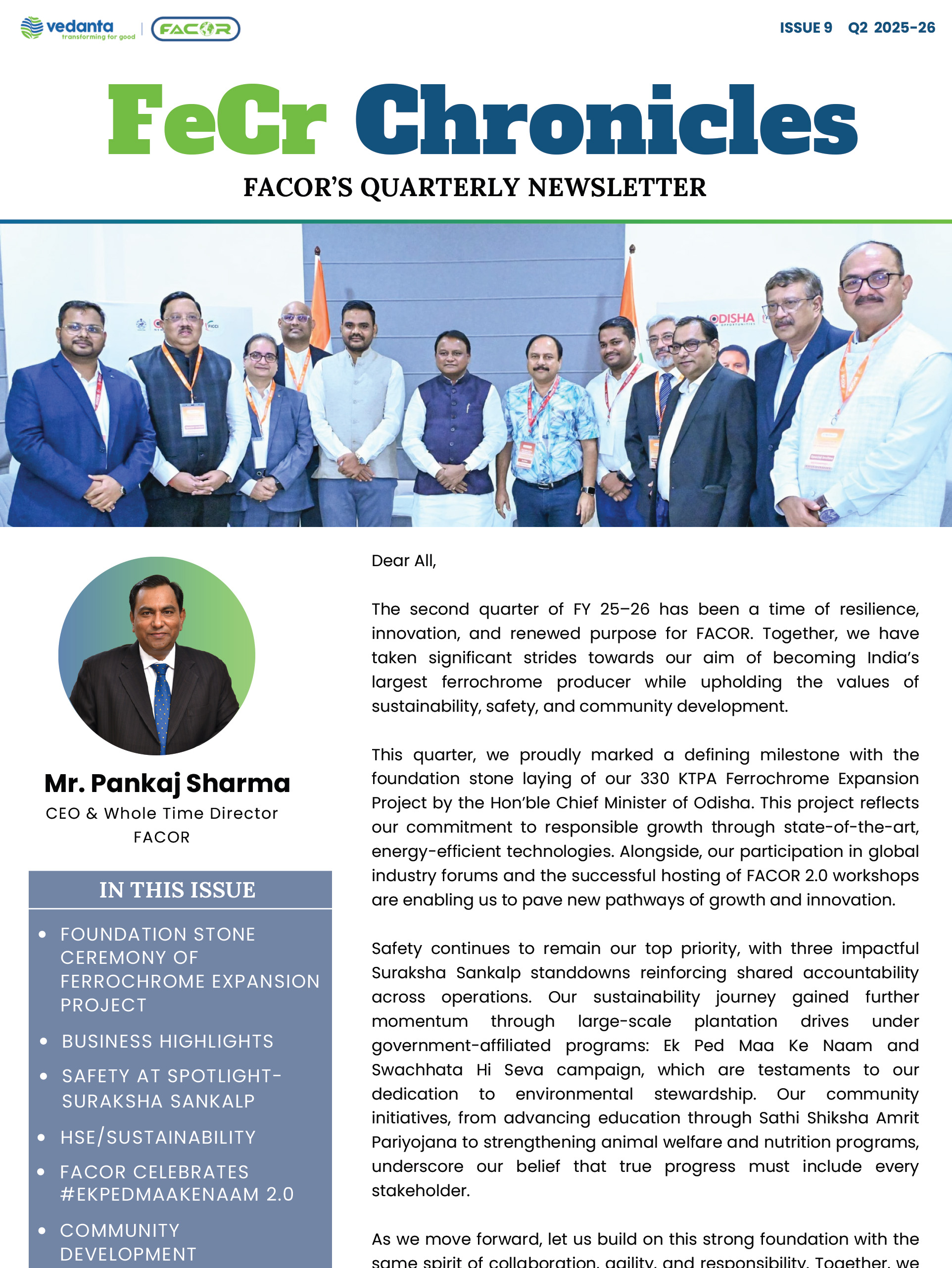 FeCr Chronicles- FACOR Quarterly Newsletter- Quarter 2 2025-26