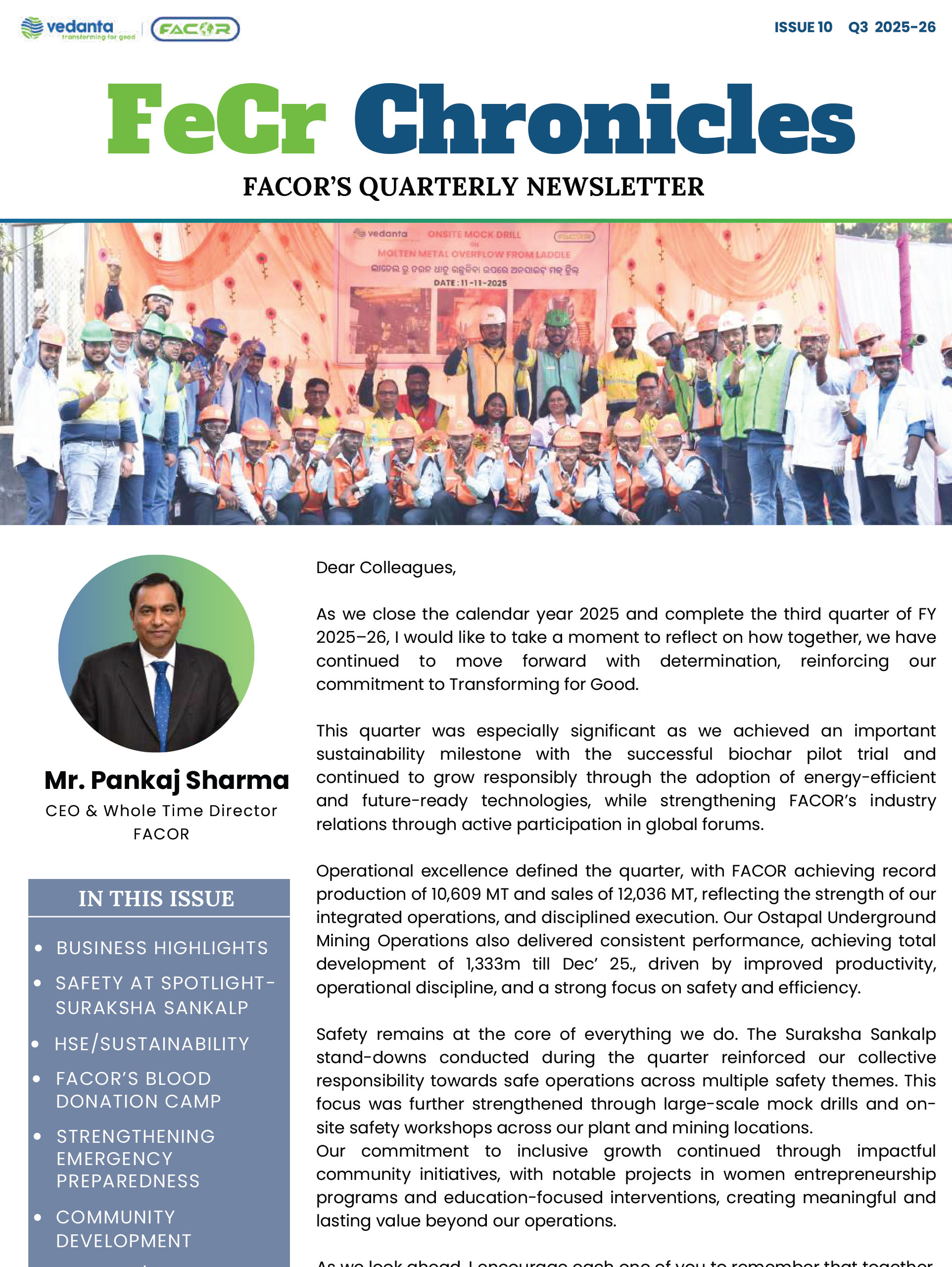 FeCr Chronicles- FACOR Quarterly Newsletter- Quarter 3 2025-26