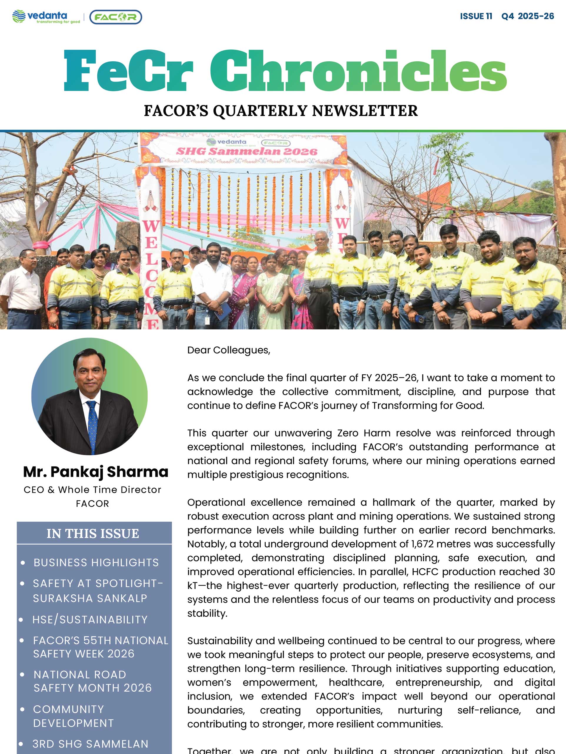 FeCr Chronicles- FACOR Quarterly Newsletter- Quarter 4 2025-26